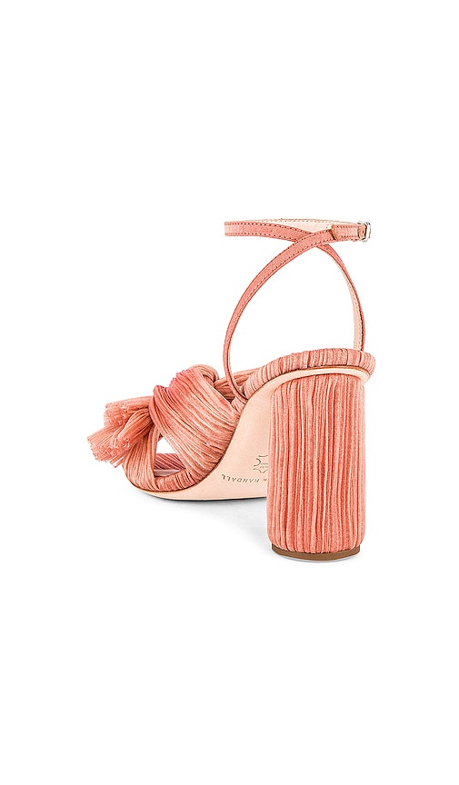 camellia knot mule with ankle strap