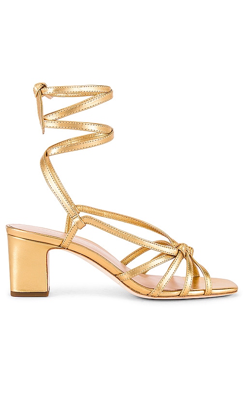 gold wrap heels