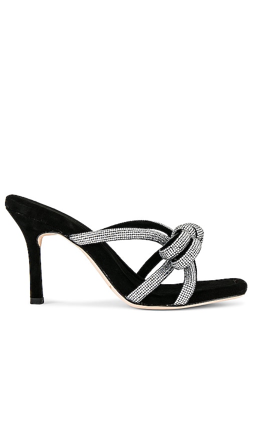Loeffler Randall Dahlia Bow Heel with Ankle Strap in Platinum – Hope X Page