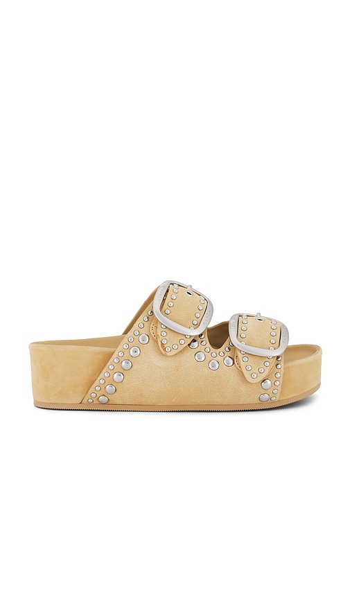 Shop Loeffler Randall Jack Sandal In Saffron & Silver