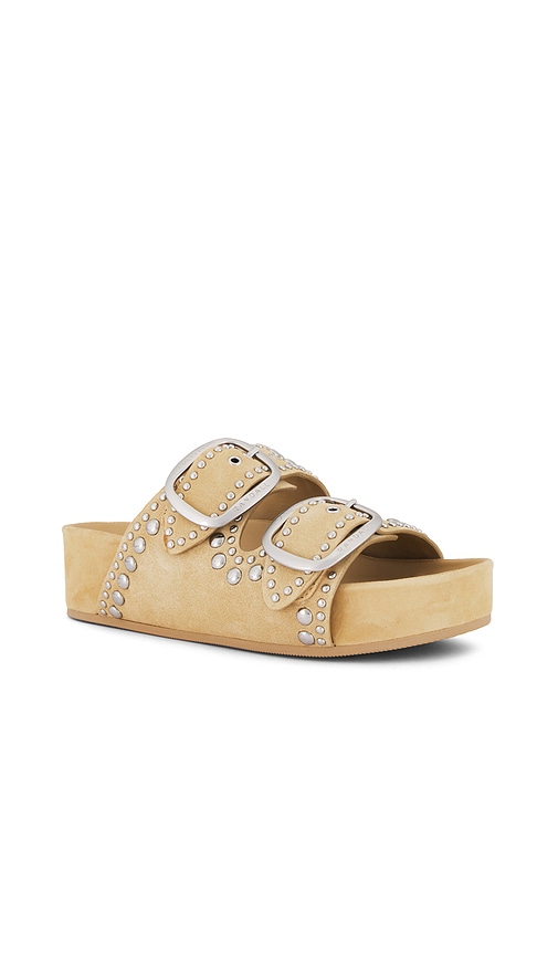 Shop Loeffler Randall Jack Sandal In Saffron & Silver