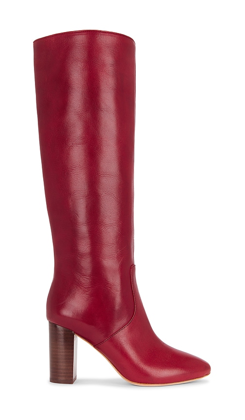 Shop Loeffler Randall Goldy Tall Boot In Burgundy