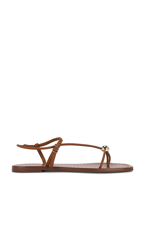 Loeffler Randall Lara Strappy Flat Sandal in Brown. - size 6 (also in 10)