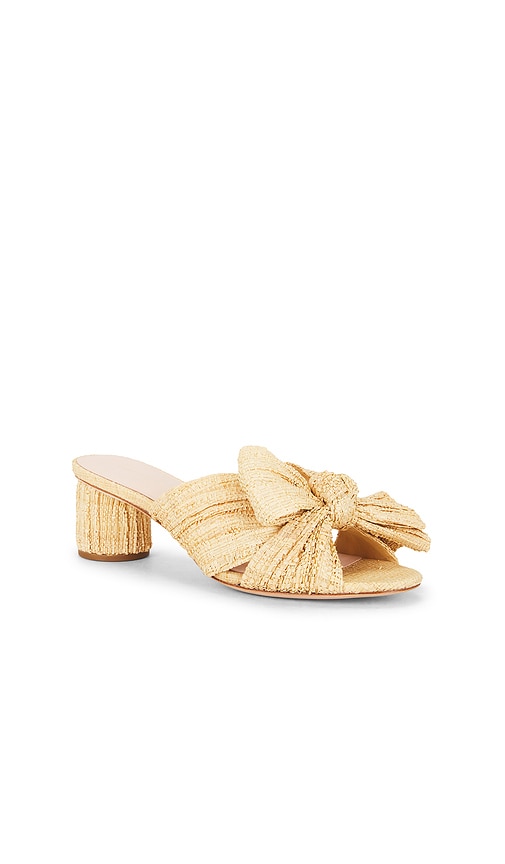  Loeffler Randall Mule Plisado Con Nudo Emilia En Color Beige Talla 10  (también En 6, 6.5, 7, 7.5, 8, 8.5, 9, 9.5). 