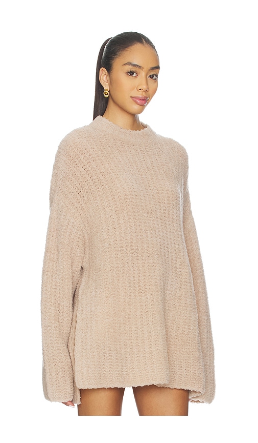  Lapointe Oversized Crew Neck Sweater In Beige. Size Xs/s. Also In M/l. 