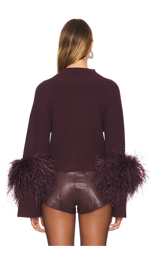  Lapointe Mock Neck Sweater In Wine. Size Xs. Also In S, M. 