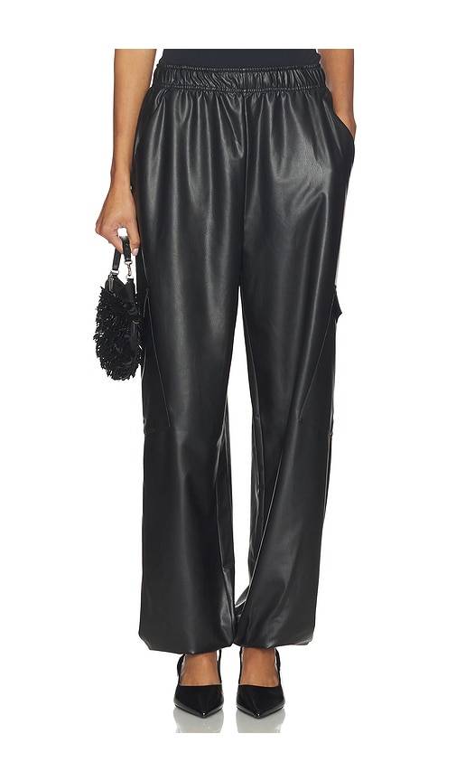 Lapointe Textured Faux Leather Jogger