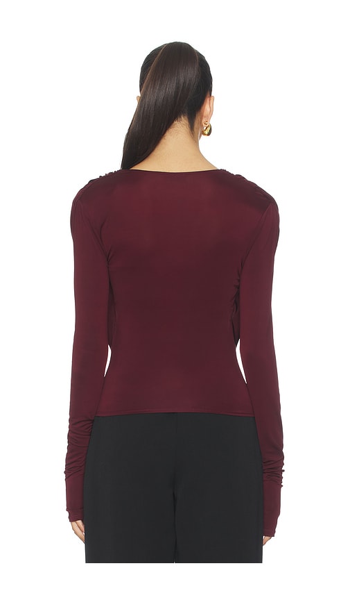  Lapointe Oberteil Cowl Neck Bandeau In Red. Größe S. Also In M. 