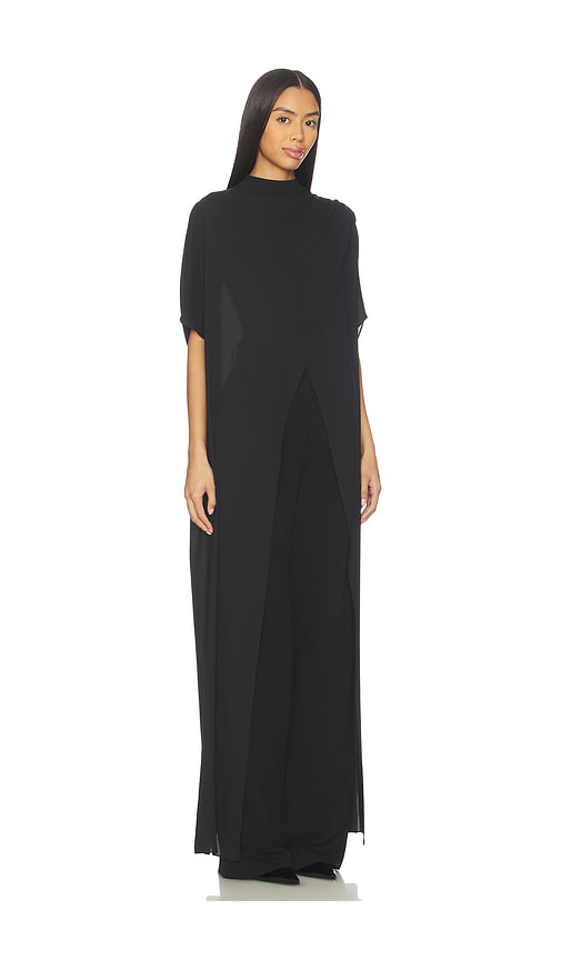 Lapointe Mock Neck Maxi Top In Black