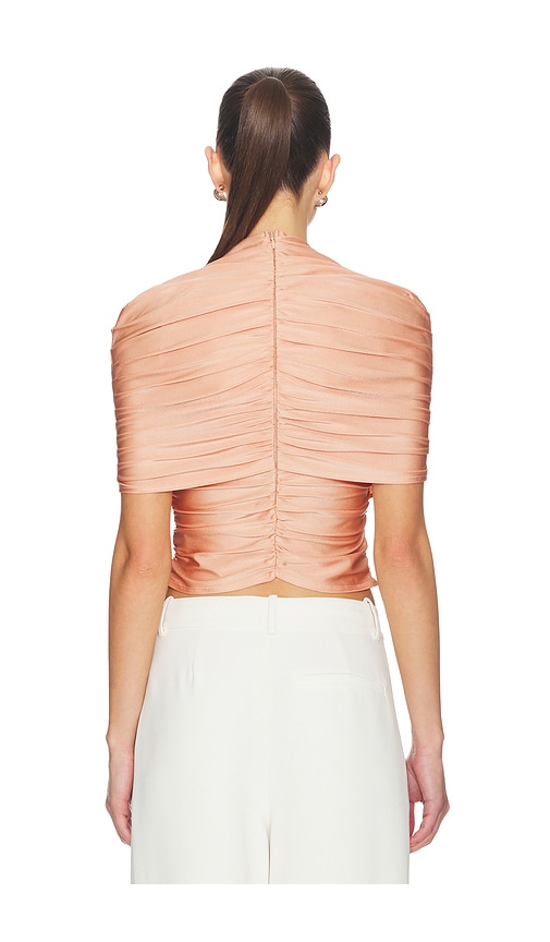  Lapointe Oberteil Mock Neck Ruched Top In Rose. Größe Xs. Also In L. 