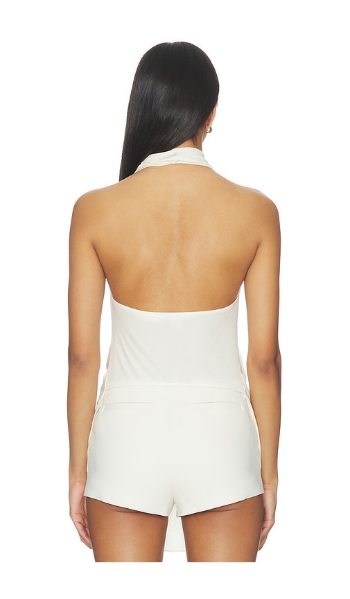  Lapointe Draped Cowl Neck Top In Cream. Size S. Also In M, L. 