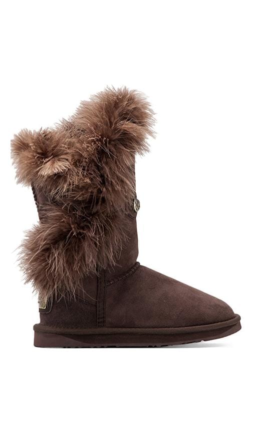 Nordic Feather Short Boot with Sheep Shearling
