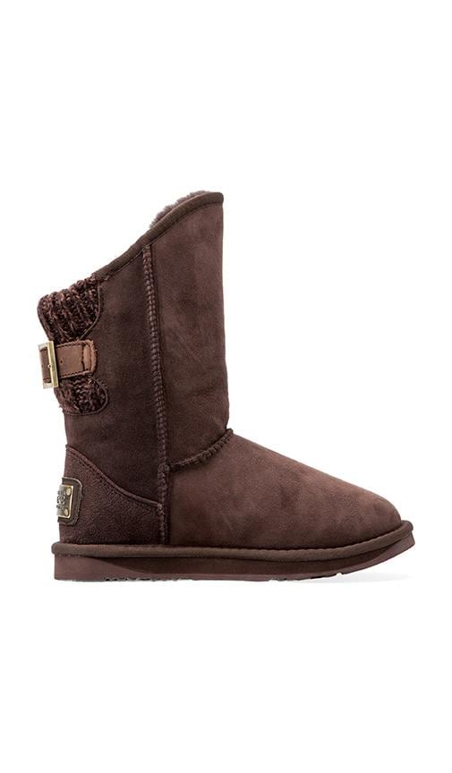 Spartan Knit Short Boot with Sheep Shearling