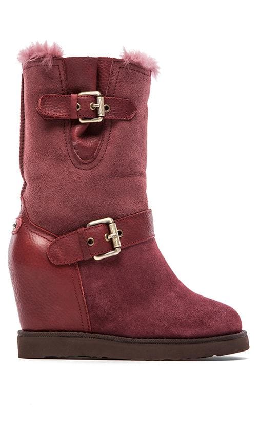 Australia Luxe Collective Machina Wedge Boot in Oxblood REVOLVE