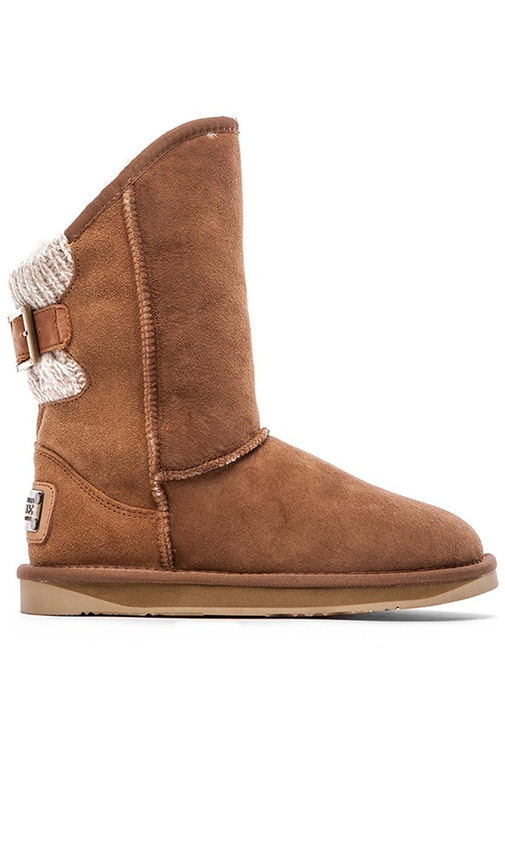 Australia Luxe Collective Spartan Knit Short Boot in Chestnut