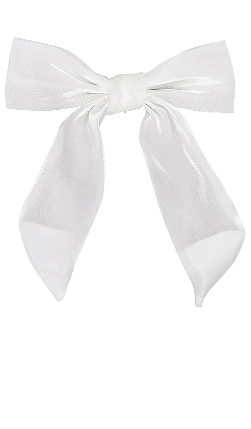 view 1 of 2 Amelie Bow Hair Clip in White