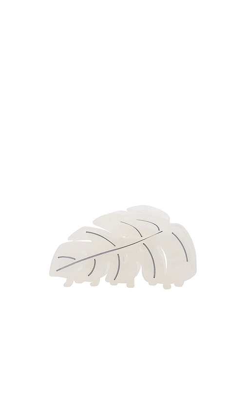 view 3 of 3 Palm Leaf Clip in White