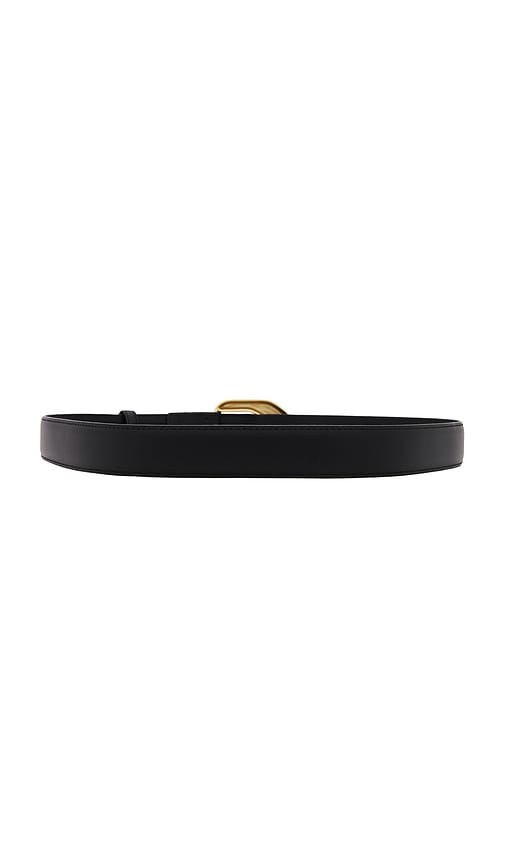 view 2 of 3 Adana Leather Belt in Black & Gold