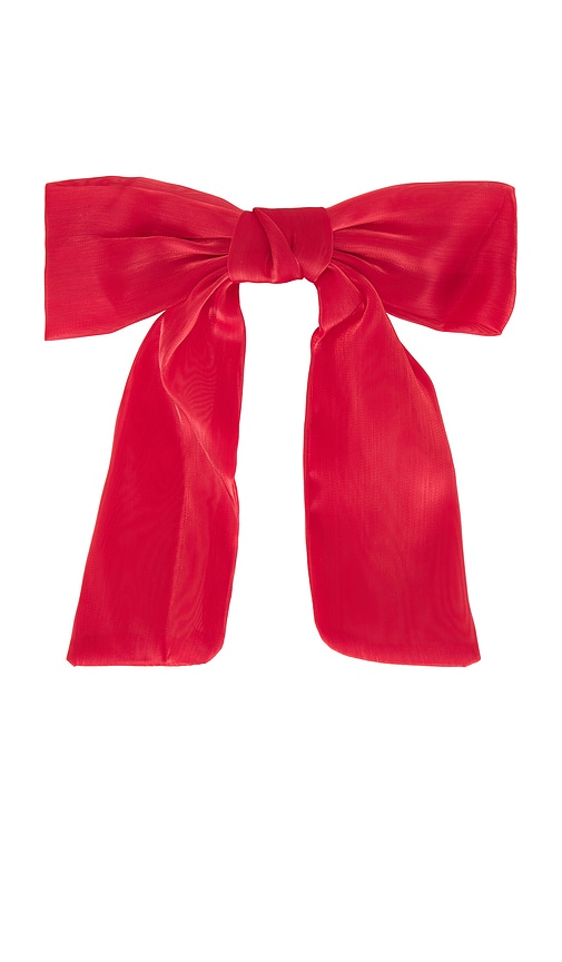 view 1 of 2 Amelie Bow Hair Clip in Red