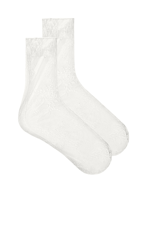 view 1 of 3 Perla Socks in White