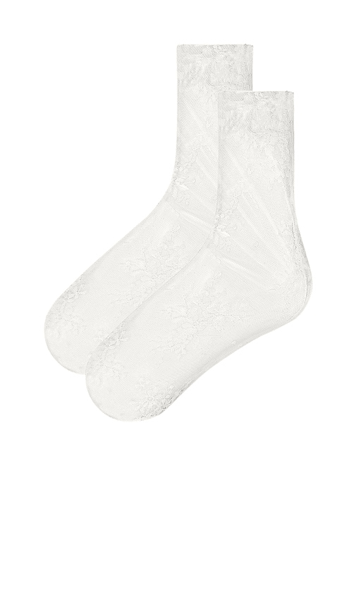 view 2 of 3 Perla Socks in White