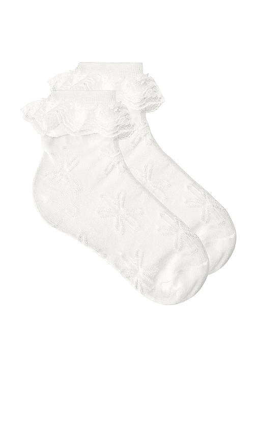 view 1 of 3 Anna Socks in White