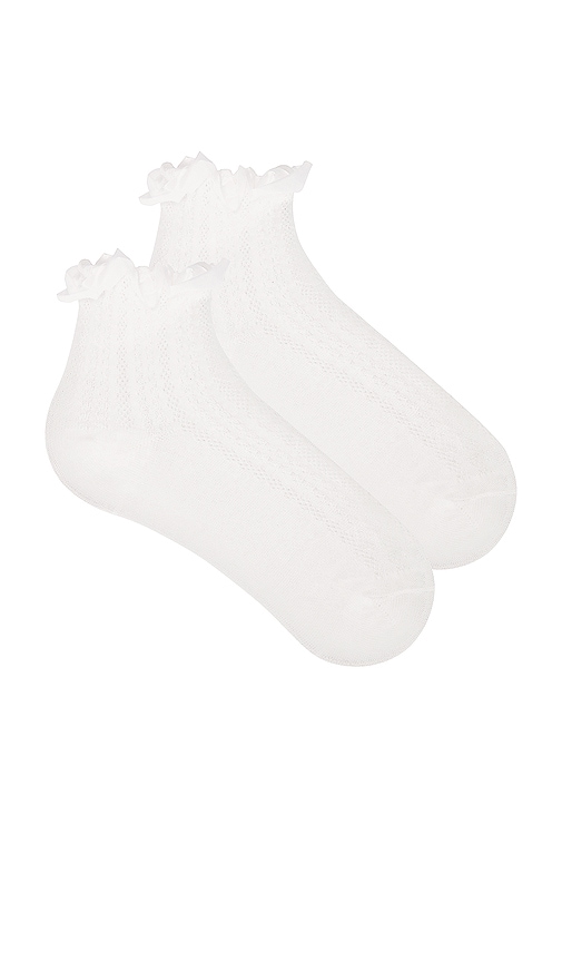 view 1 of 2 Hannah Socks in White