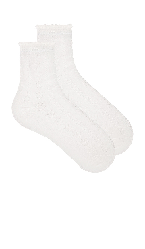 view 1 of 3 Stacey Socks in White