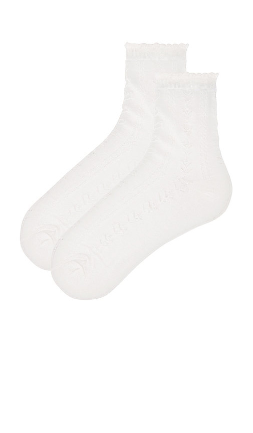 view 2 of 3 Stacey Socks in White