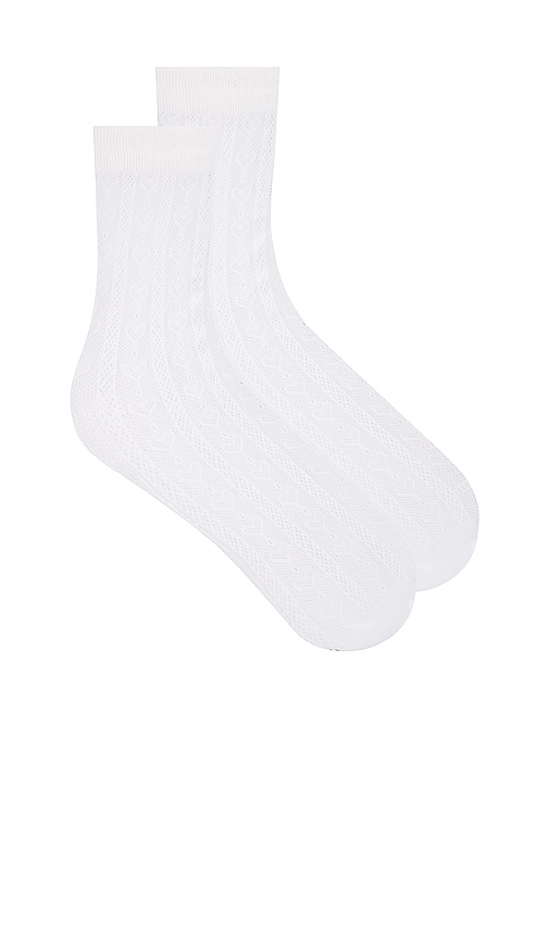 view 1 of 3 Diana Socks in White