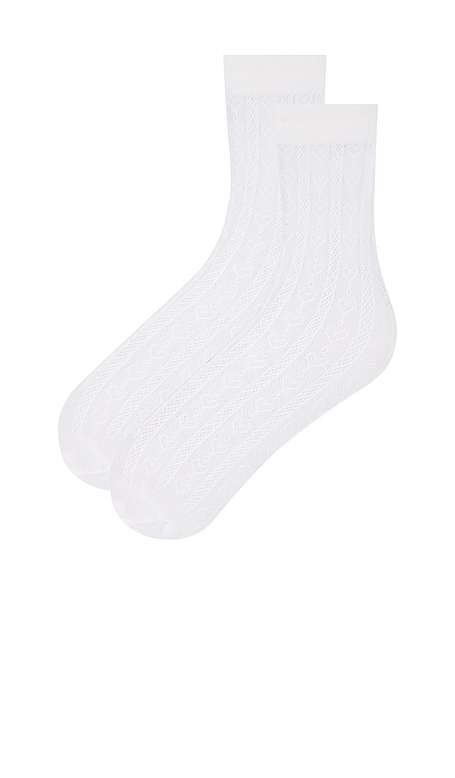 view 2 of 3 Diana Socks in White