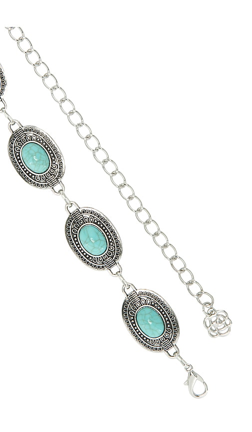 view 3 of 3 Lovers + Friends Lucia Belt in Blue Silver