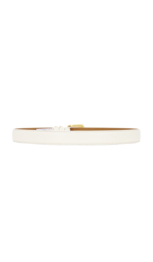 view 2 of 3 Western Denim Belt in Cream & Gold