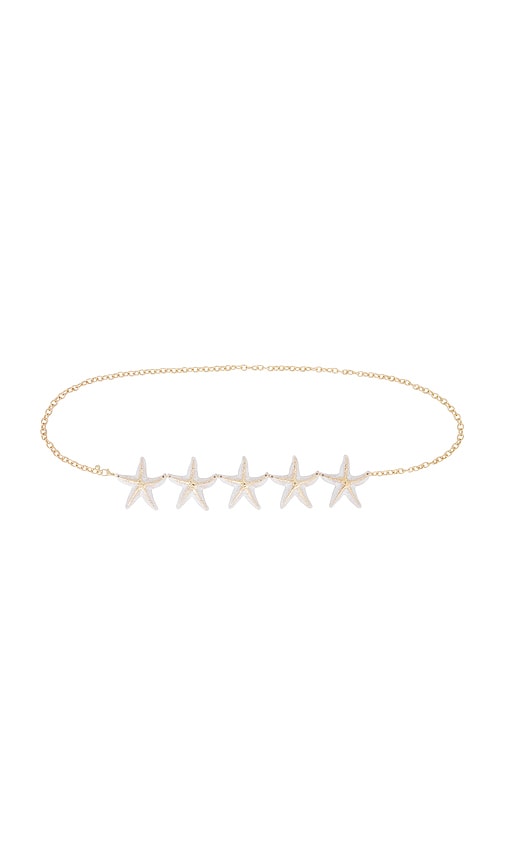 Alicia Belt in Metallic Gold.