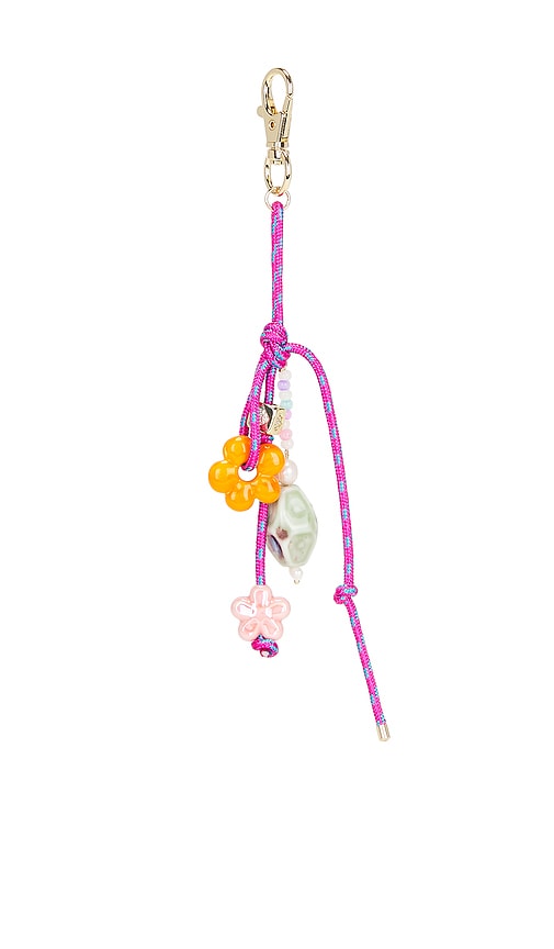 Claire Bag Charm in Pink.