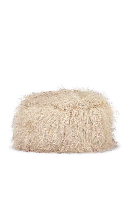 view 2 of 3 Clara Faux Fur Hat in Mushroom