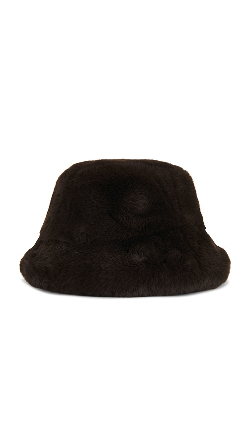view 2 of 2 Elias Faux Fur Bucket Hat in Sable Brown