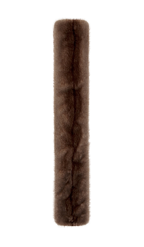 Lovers & Friends Faux Mink Scarf In Brown