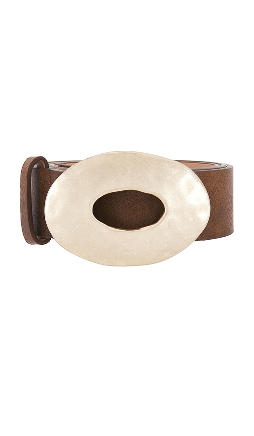 view 3 of 3 Dahlia Belt in Brown/gold