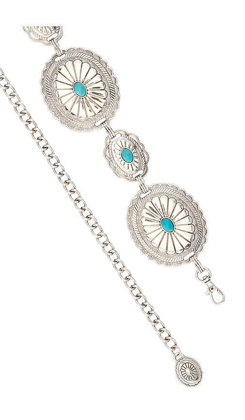  Lovers And Friends Gürtel Aurea In Metallic Silver,teal. 