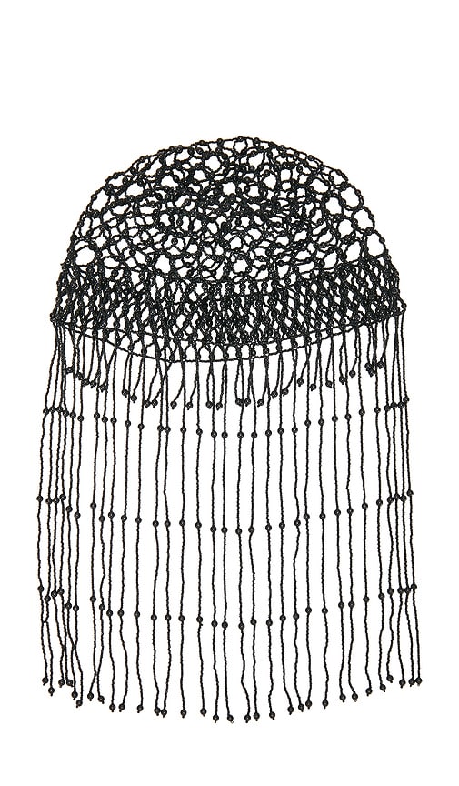 view 3 of 4 Liza Beaded Hat in Black