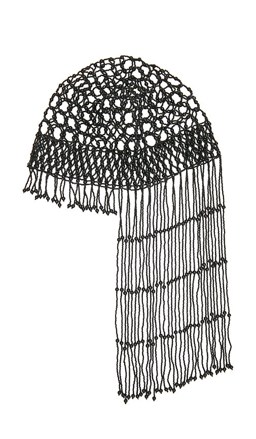 view 4 of 4 Liza Beaded Hat in Black
