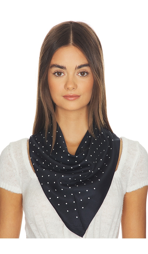 view 2 of 4 Camila Triangle Scarf in Blue