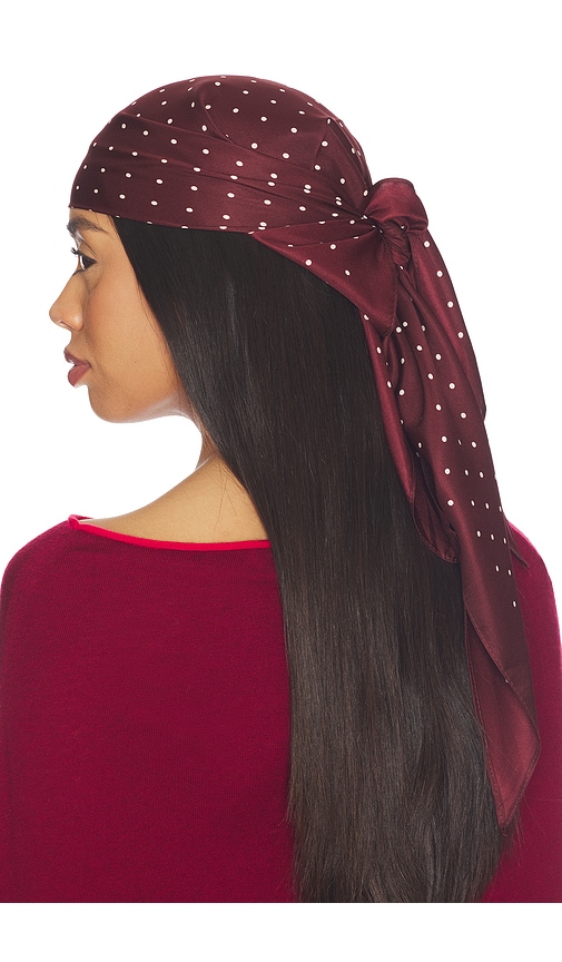 view 1 of 4 Anahi Triangle Scarf in Rust Brown