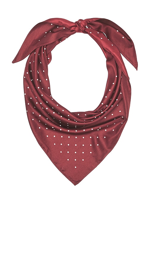 view 3 of 4 Anahi Triangle Scarf in Rust Brown