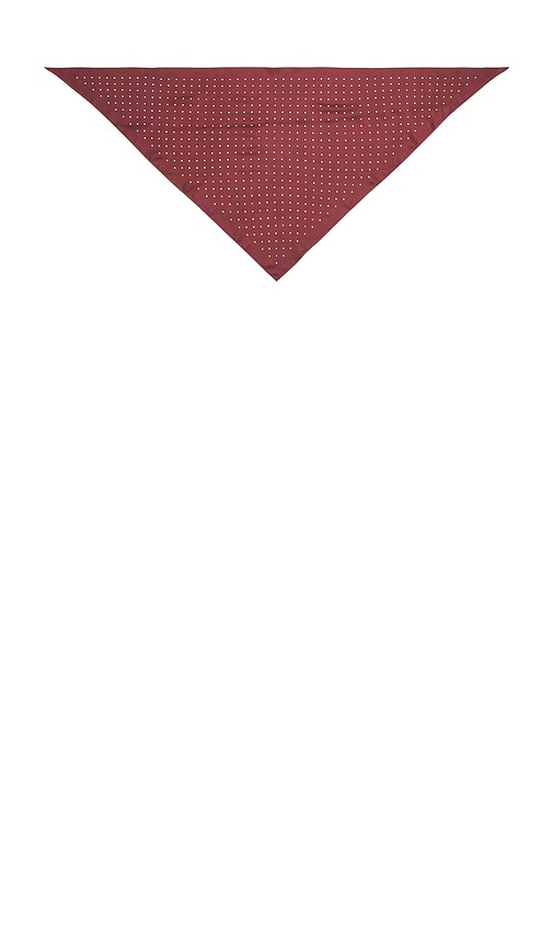 view 4 of 4 Anahi Triangle Scarf in Rust Brown