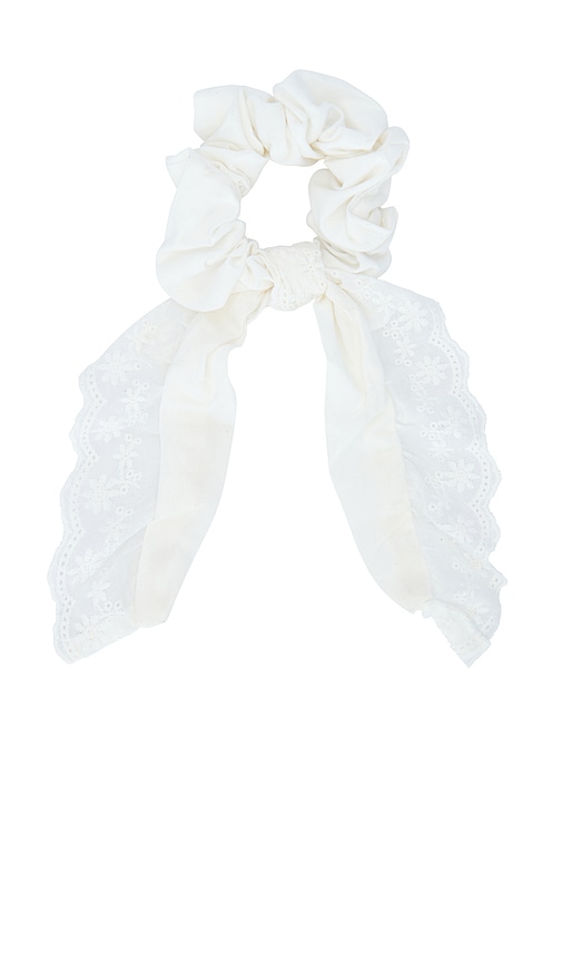 view 2 of 2 Celia Scrunchie in Ivory