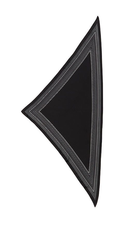 view 4 of 4 Alba Triangle Scarf in Black