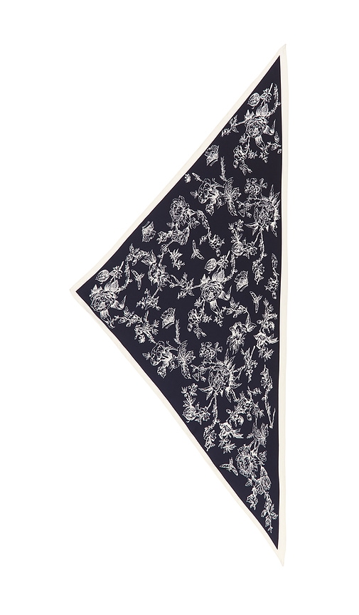 view 4 of 4 Emma Triangle Scarf in Navy