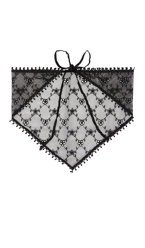 view 3 of 3 Josefina Triangle Scarf in Black